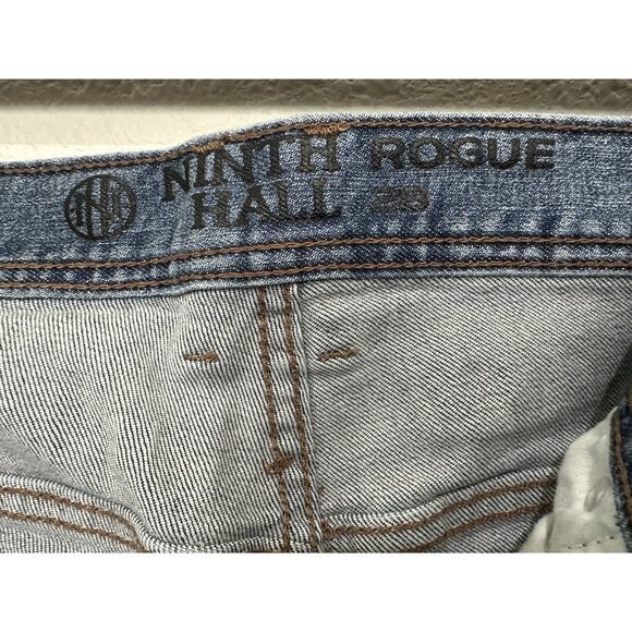 Ninth Hall Rogue Printed Light Aged Skinny Jeans Size 28 - Picture 6 of 16